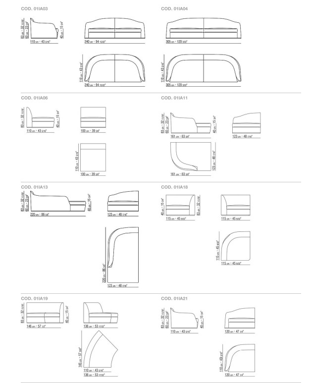 Flexform Диван Alfred от Flexform
