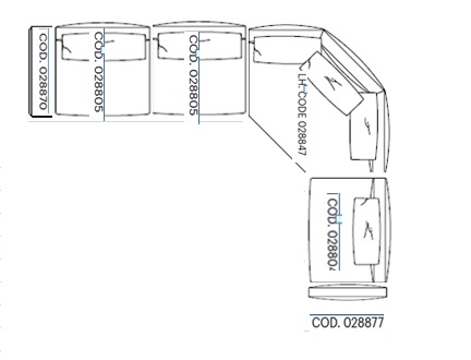 Flexform Диван Harper от Flexform