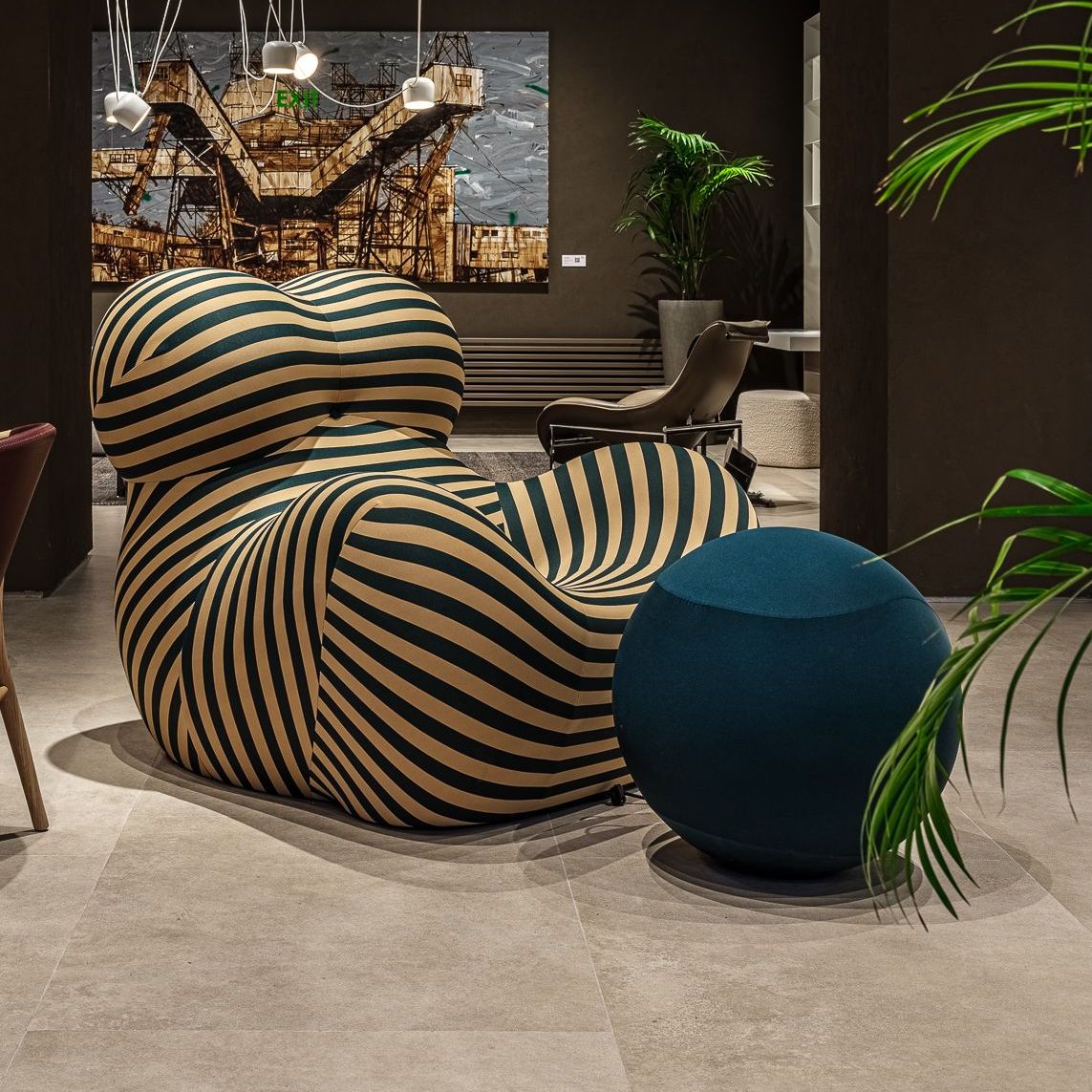 B&B Italia Кресло Up 50 Soara 140/420 от B&B Italia — в интерьере