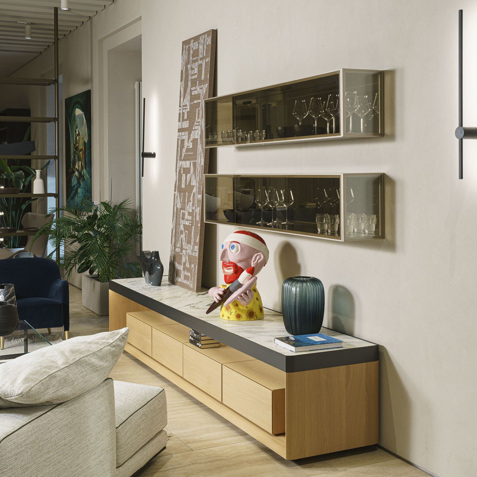 Molteni&C Комод Living Box Sunrise oak от Molteni & C — в интерьере