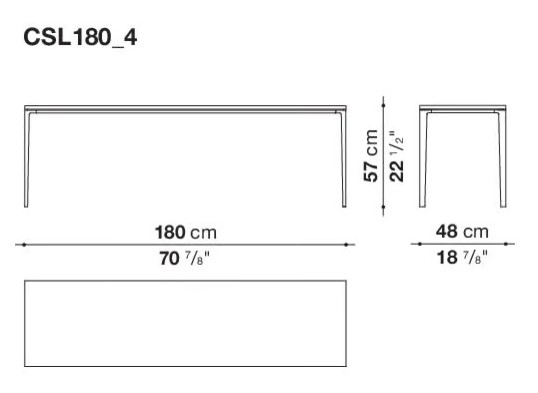 Maxalto Консоль Soleide 180 от Maxalto