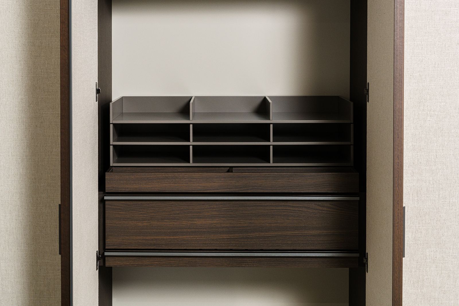 Molteni&C Шкаф с туалетным столиком Gliss Master Eucaliptus от Molteni & C — в интерьере