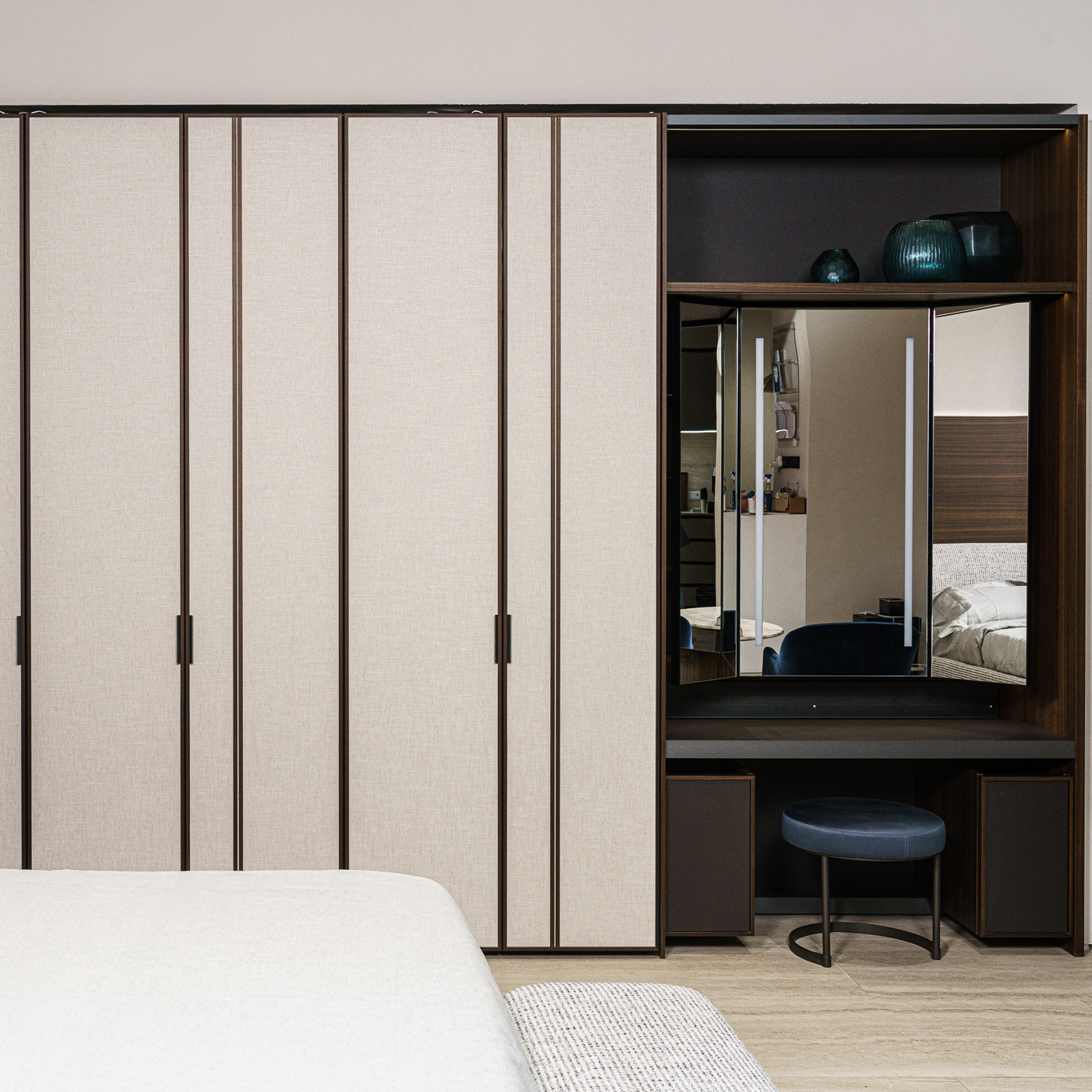 Molteni&C Шкаф с туалетным столиком Gliss Master Eucaliptus от Molteni & C — в интерьере