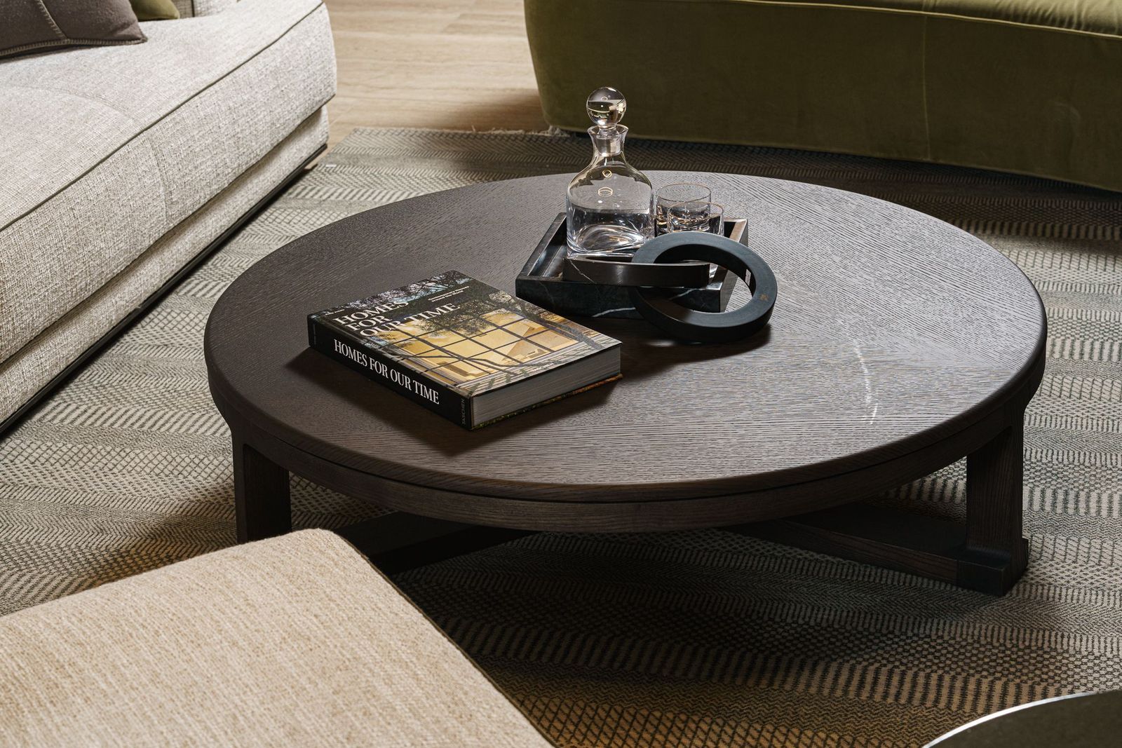 Molteni&C Журнальный столик Fonte 120 Coffee oak от Molteni & C — в интерьере