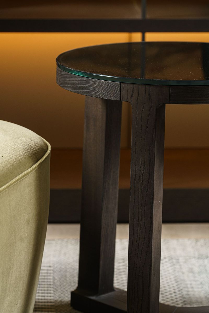 Molteni&C Журнальный столик Fonte 40 wood/glass от Molteni & C