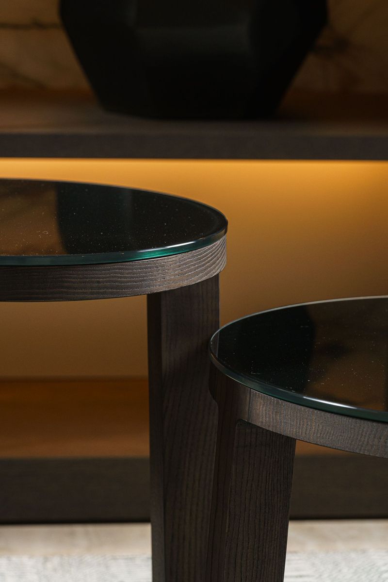 Molteni&C Журнальный столик Fonte 50 wood/glass от Molteni & C