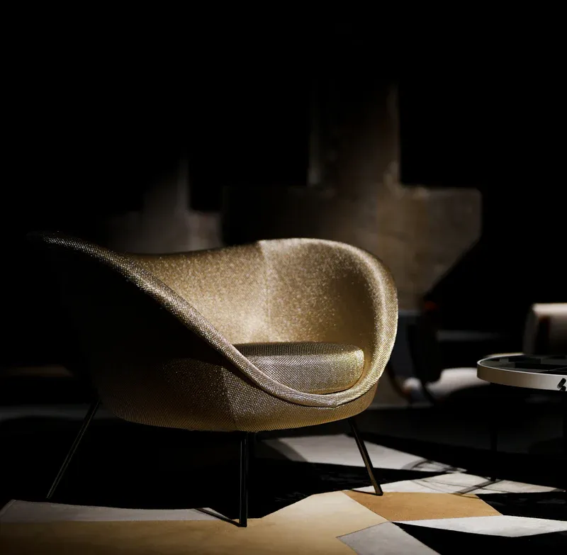Molteni&C Кресло D.154.2 Gold Limited Edition от Molteni & C — в интерьере