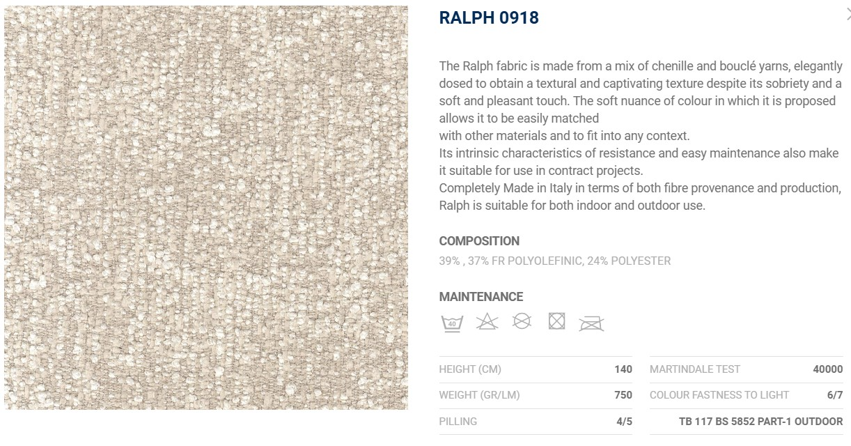Flou Саше в изножье кровати Runners 918 Ralph от Flou
