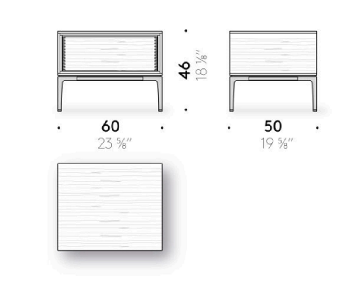 De Padova Прикроватная тумбочка Time Trip for Memories Bed Side Table Edition от De Padova
