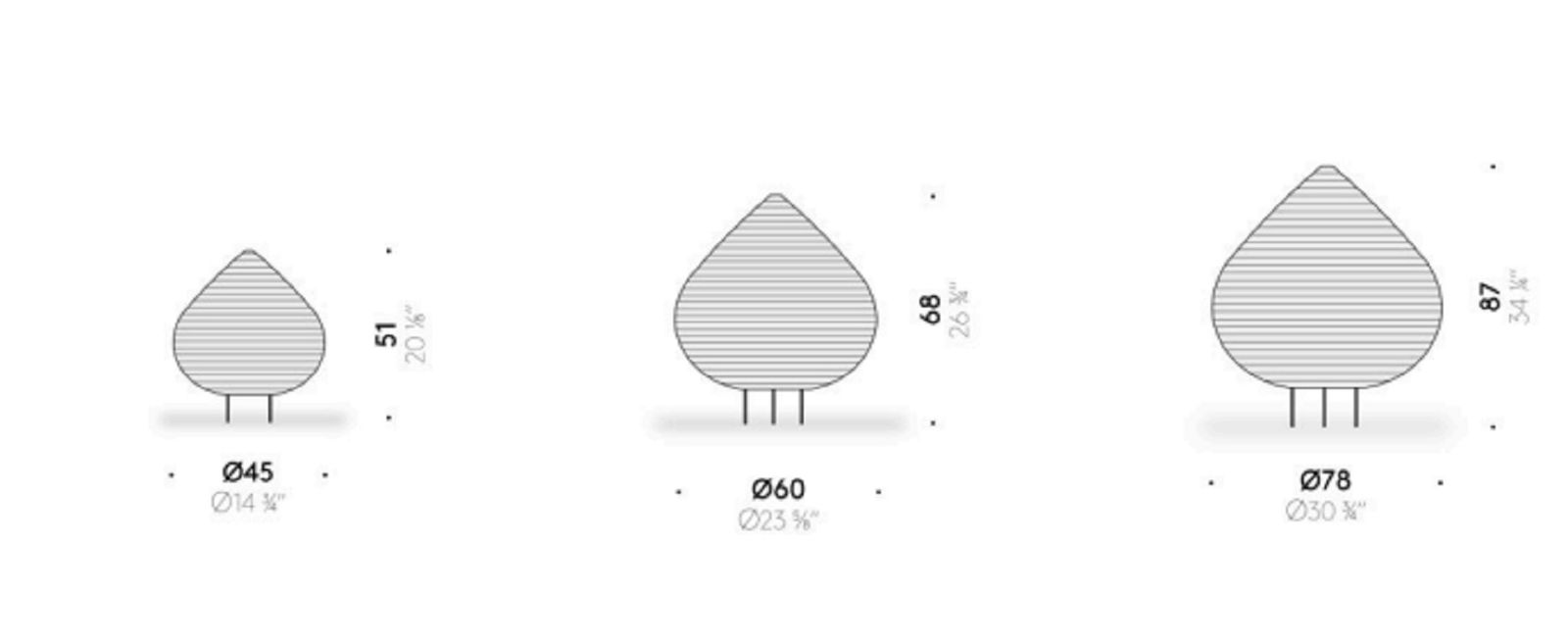 De Padova Торшер Drop Paper Lamp от De Padova