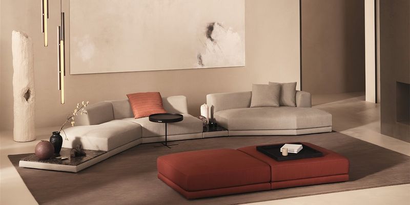 De Padova Столик с подносом Chab-Table Leather от De Padova — в интерьере
