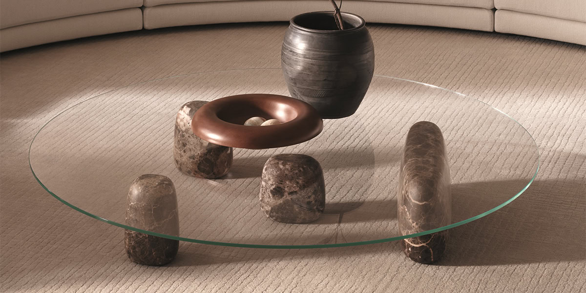 De Padova Журнальный столик Ishi Stone от De Padova — в интерьере