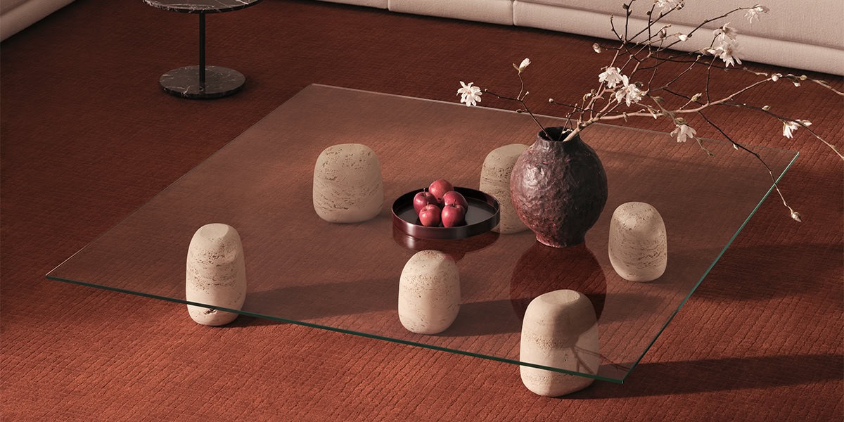 De Padova Журнальный столик Ishi Stone от De Padova — в интерьере