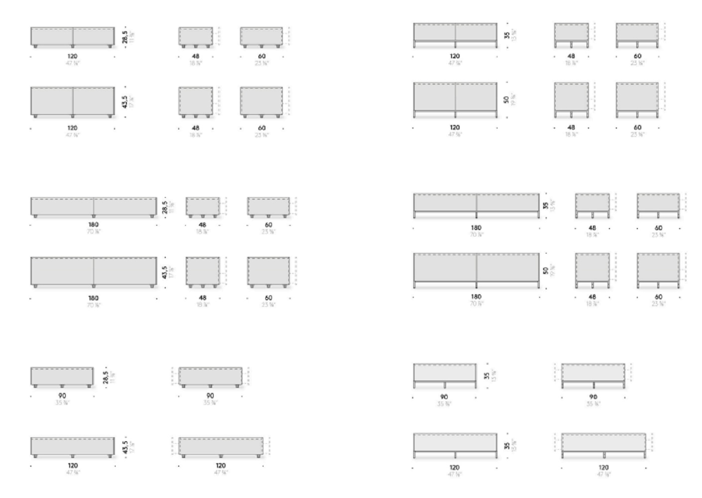 De Padova Комод Combi Cabinets от De Padova