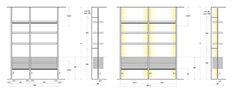 De Padova Стеллаж SaintPaul Shelving System от De Padova