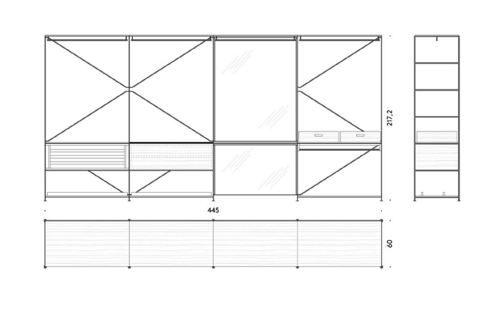De Padova Стеллаж R.I.G. Modules Kitchen System от De Padova