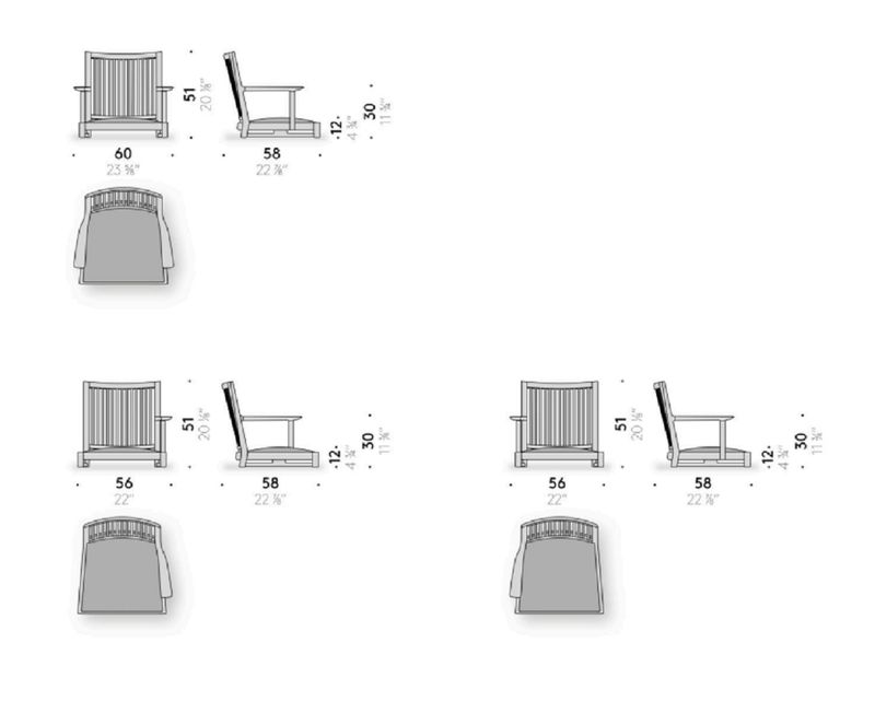 De Padova Стул Liku Japanese Chair от De Padova
