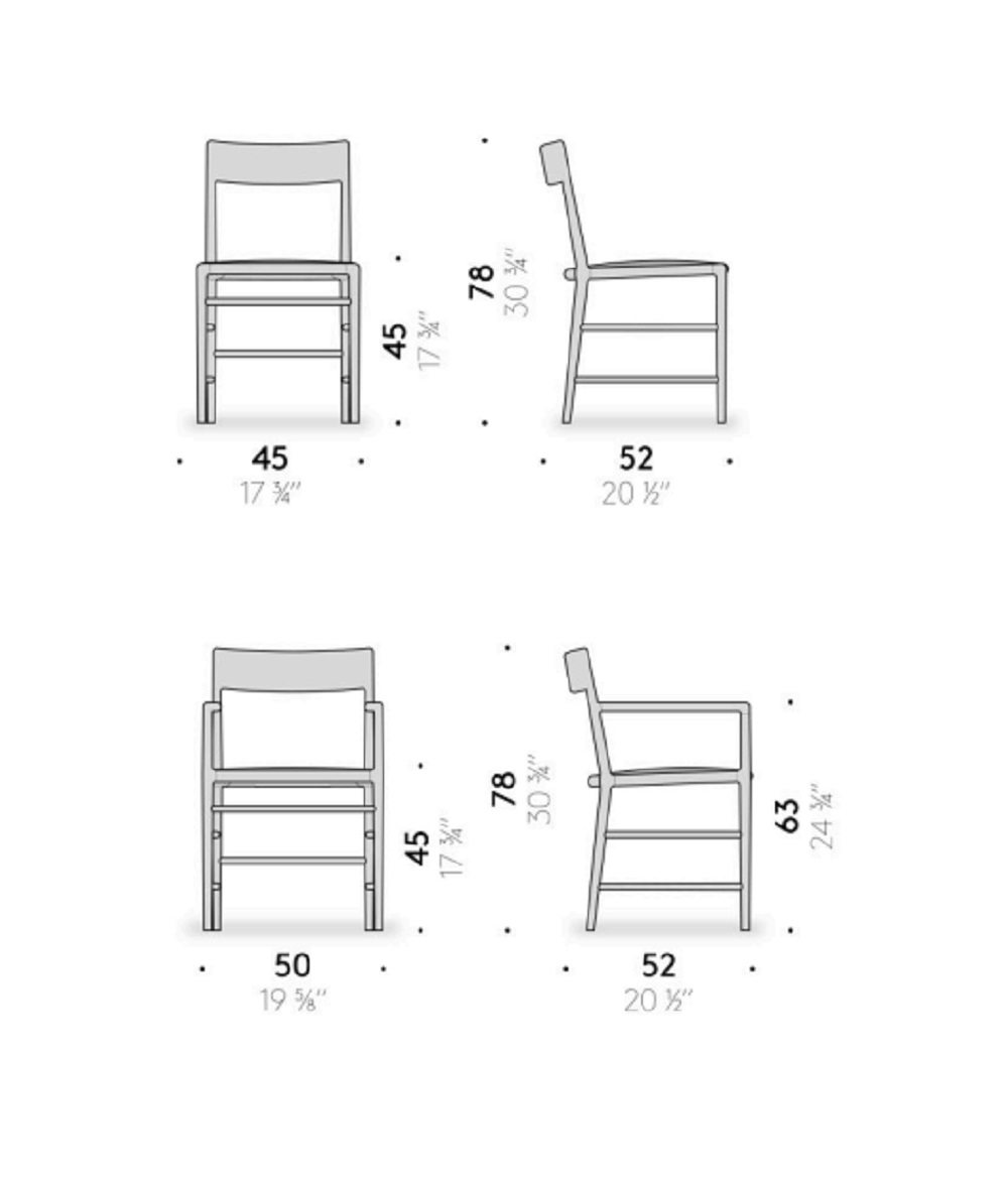 De Padova Стул The Sensitive Back Chair от De Padova