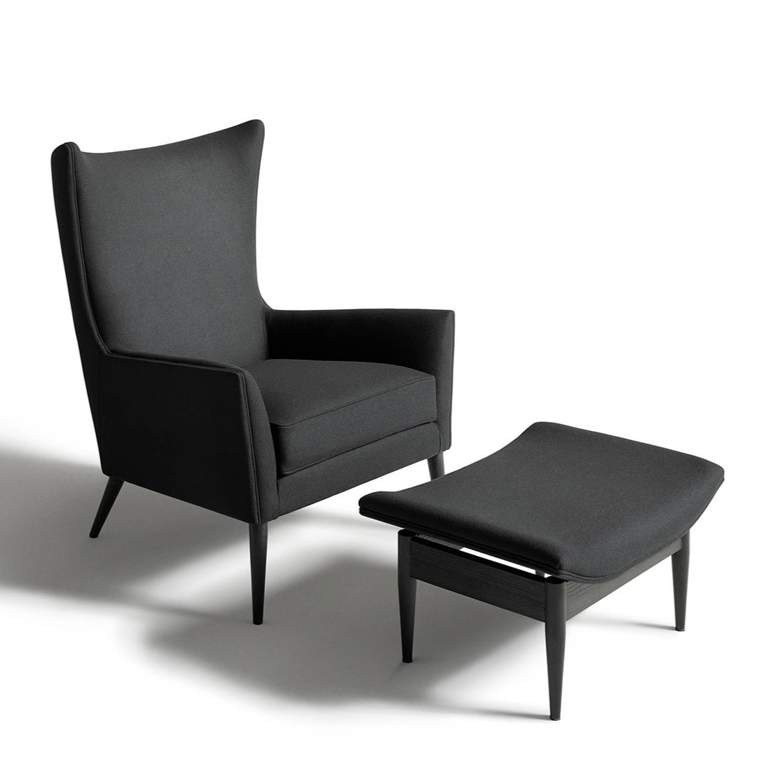 De Padova Кресло с пуфом Wingback от De Padova