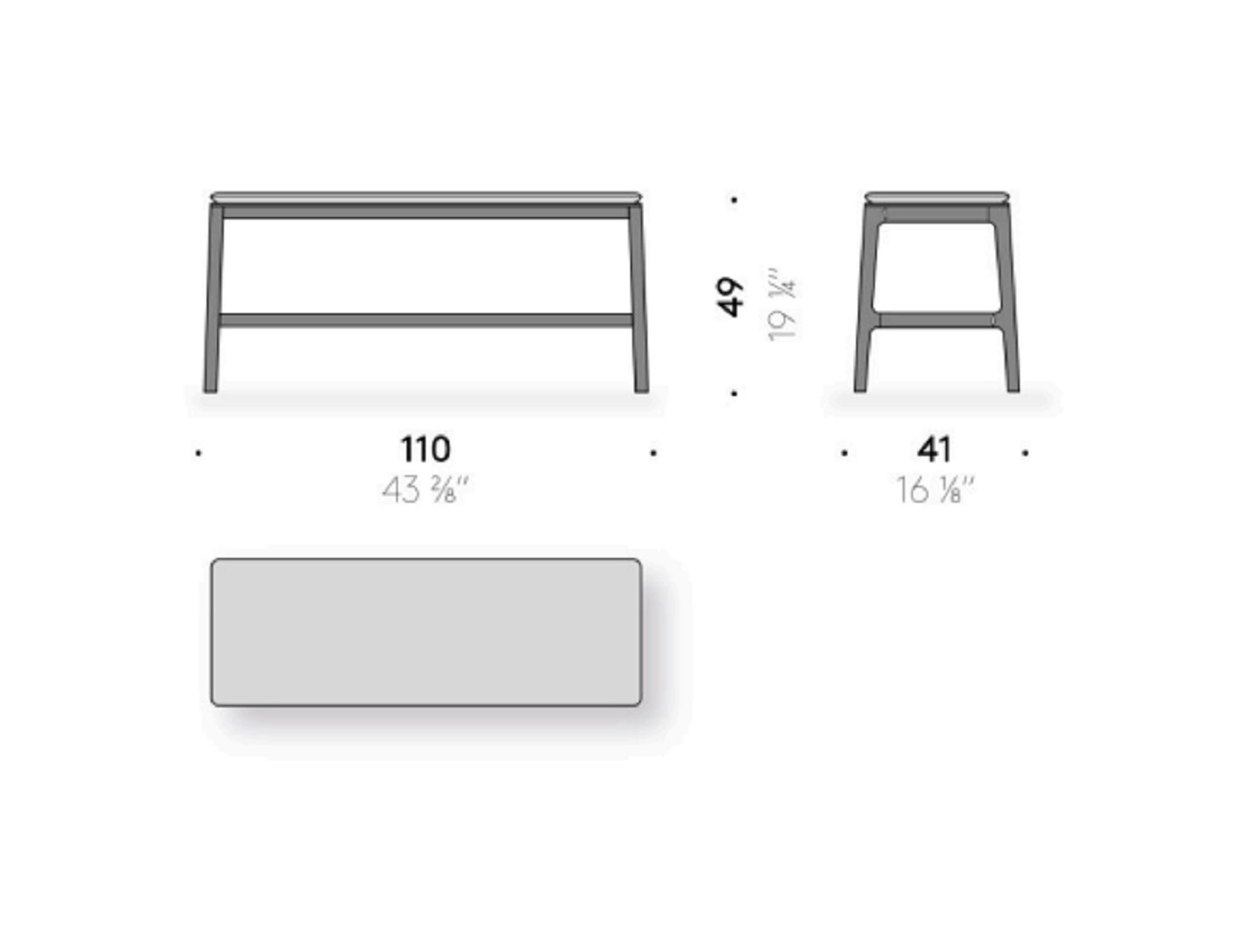 De Padova Уличная скамья Everyday Life Bench Outdoor от De Padova