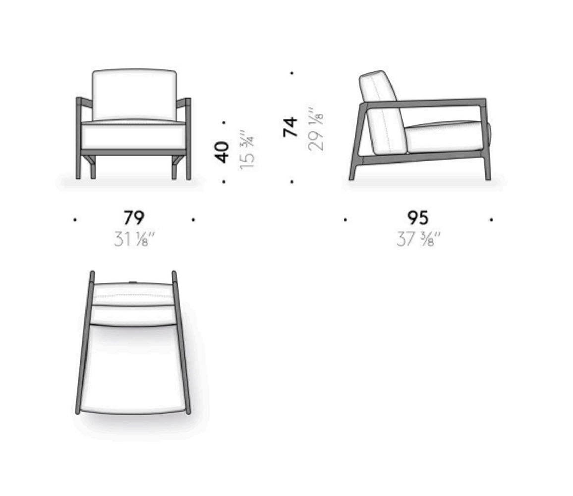 De Padova Кресло Everyday Life Narrow Armchair от De Padova