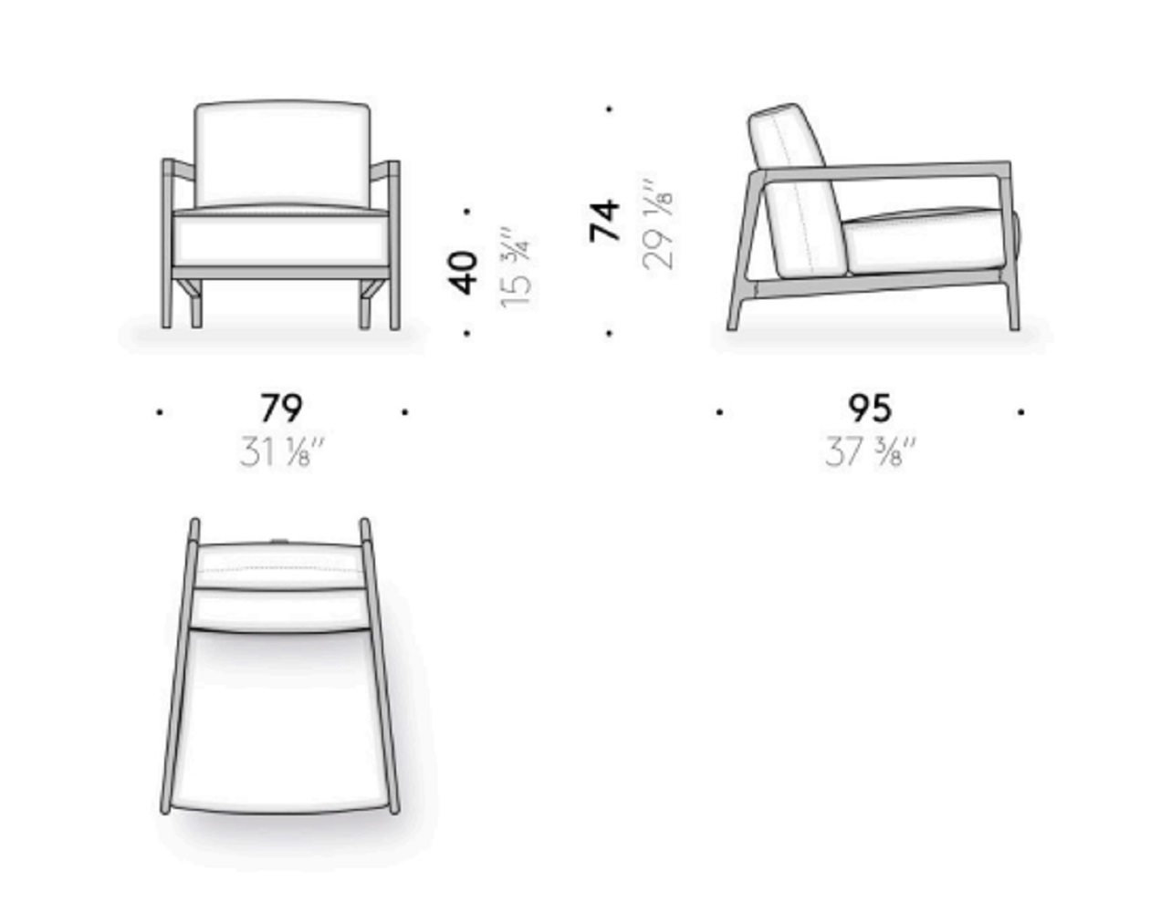 De Padova Уличное кресло Everyday Life Narrow Armchair от De Padova