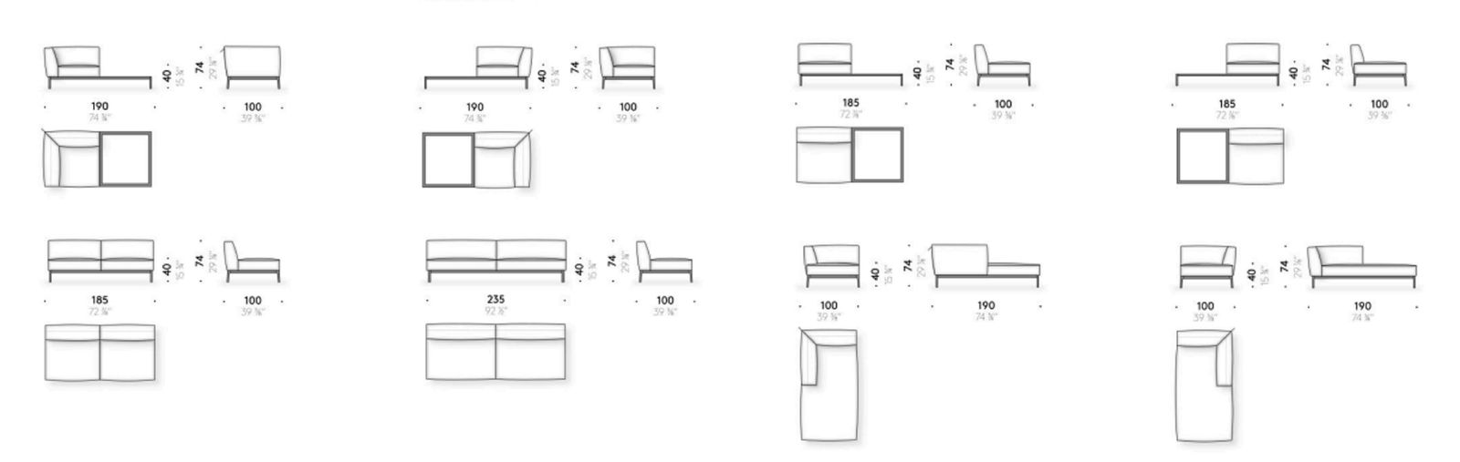 De Padova Диван Everyday Life Modular Sofa от De Padova