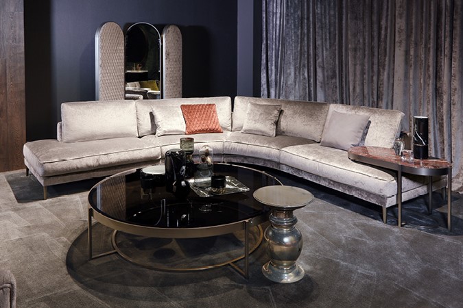 Opera Contemporary Диван Ferdinand curved sectional от Opera Contemporary — в интерьере