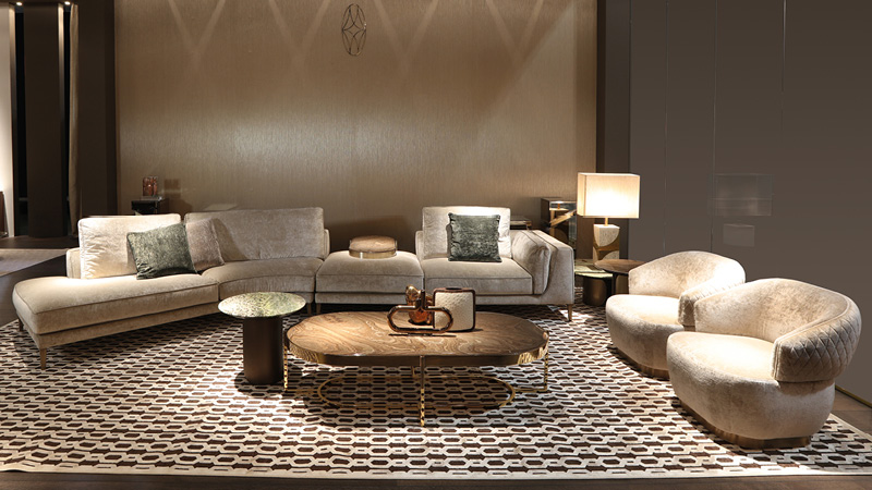 Opera Contemporary Диван Ferdinand linear sectional от Opera Contemporary — в интерьере