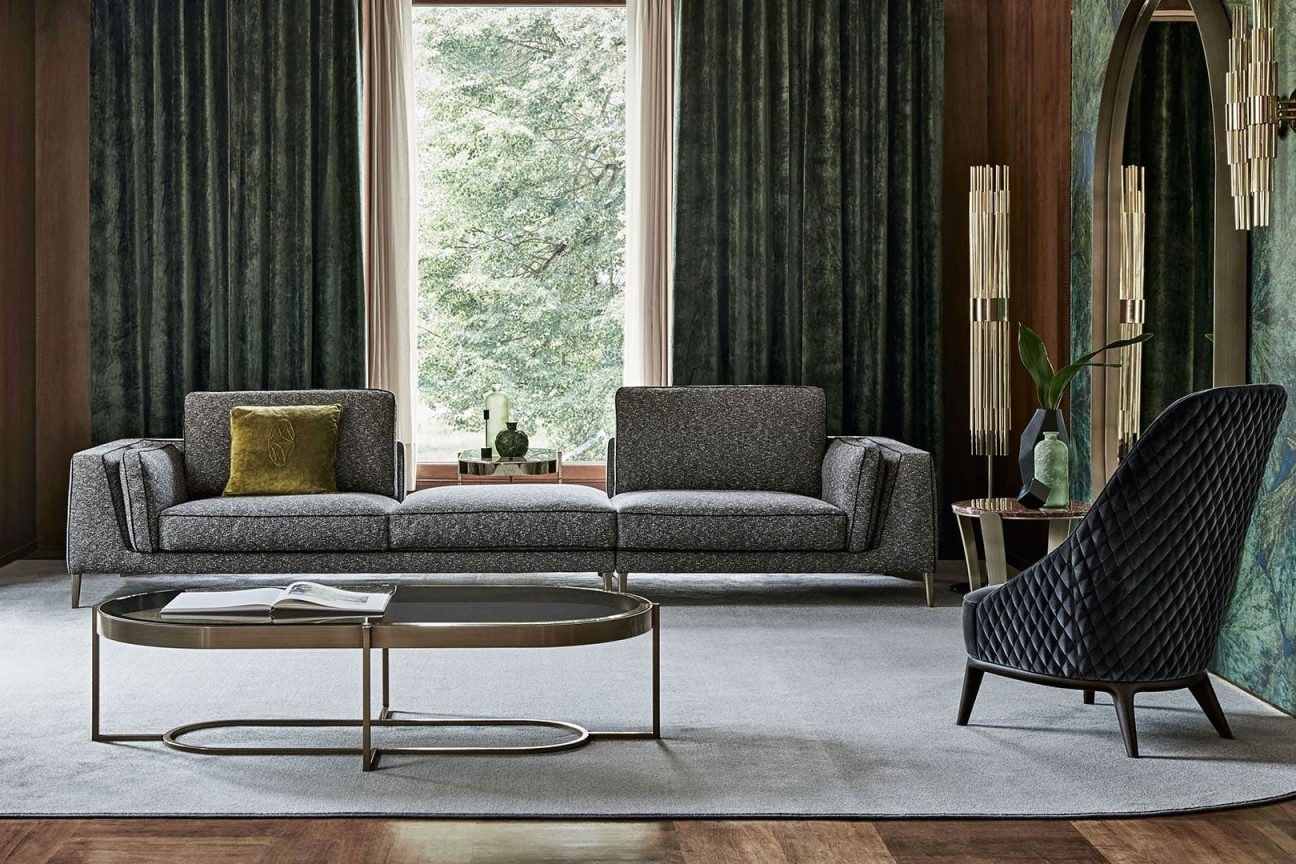 Opera Contemporary Диван Ferdinand linear sectional от Opera Contemporary — в интерьере