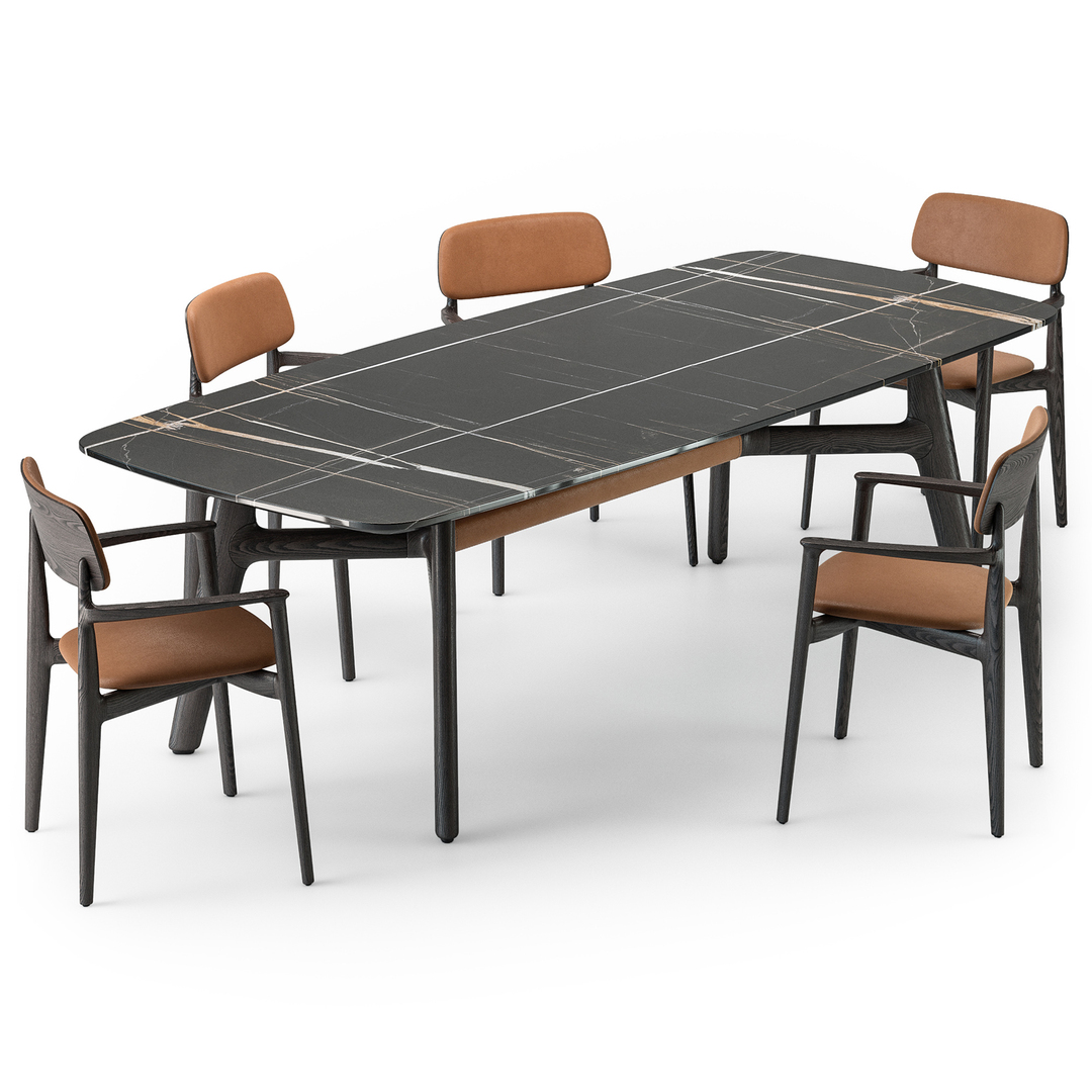 Poliform Стол Curve Sahara Noir от Poliform