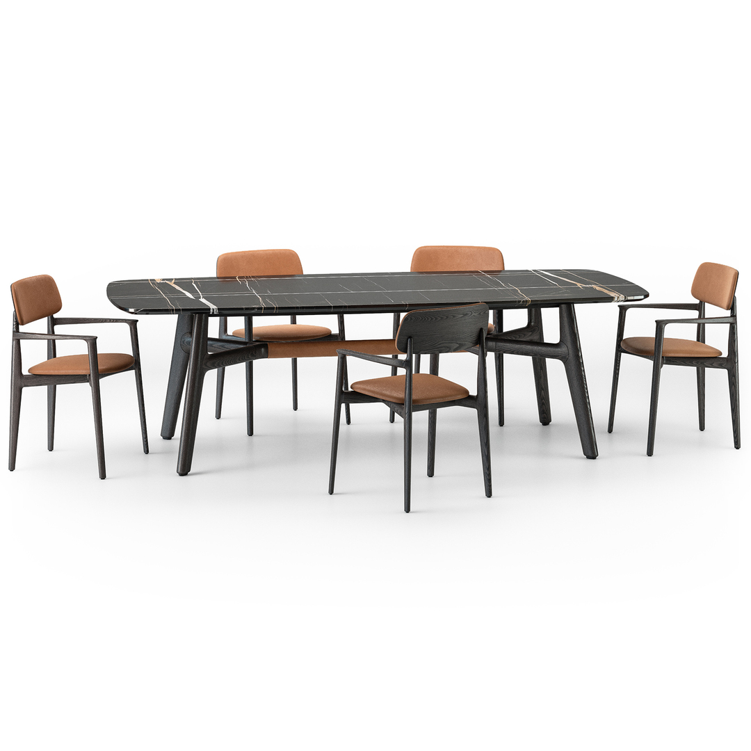 Poliform Стол Curve Sahara Noir от Poliform