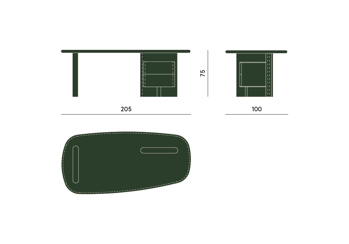 Carpanese Home Письменный стол Linea D от Carpanese Home