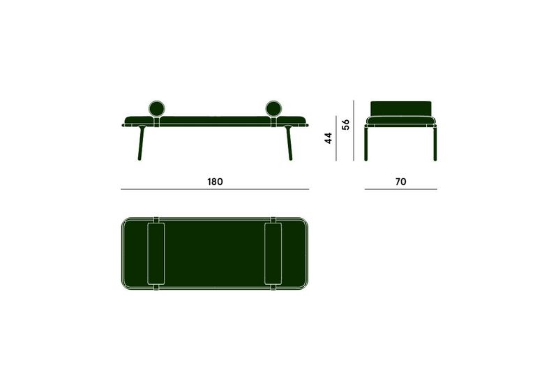 Carpanese Home Банкетка Belts XL от Carpanese Home