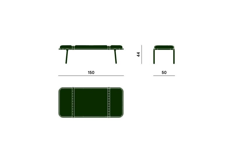 Carpanese Home Банкетка Belts от Carpanese Home