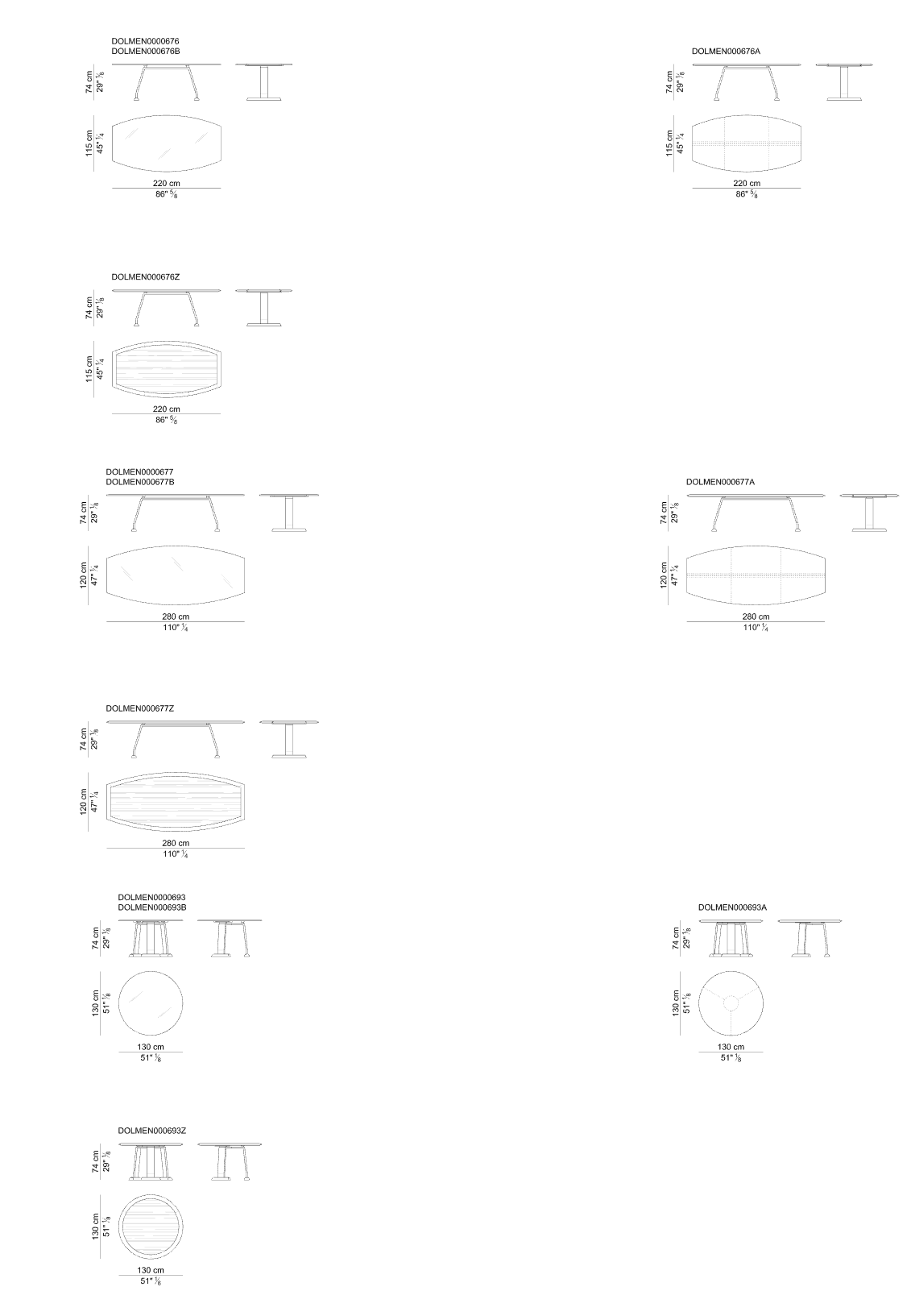 i 4 Mariani Конференц-стол Dolmen от i 4 Mariani