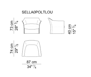 i 4 Mariani Кресло Sella от i 4 Mariani