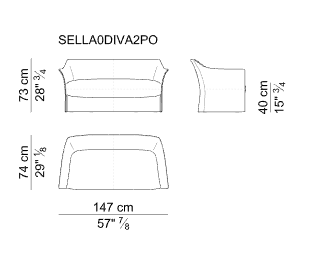 i 4 Mariani Диван Sella от i 4 Mariani