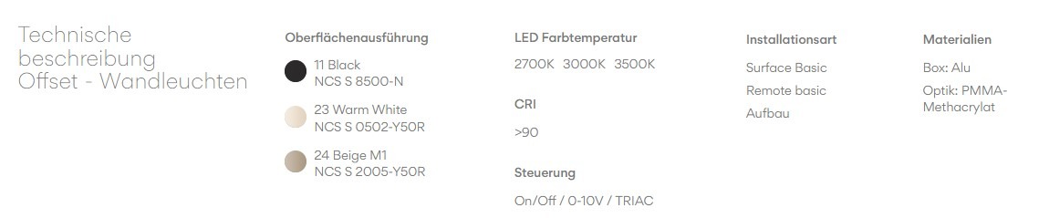Vibia Бра Offset 1770 от Vibia