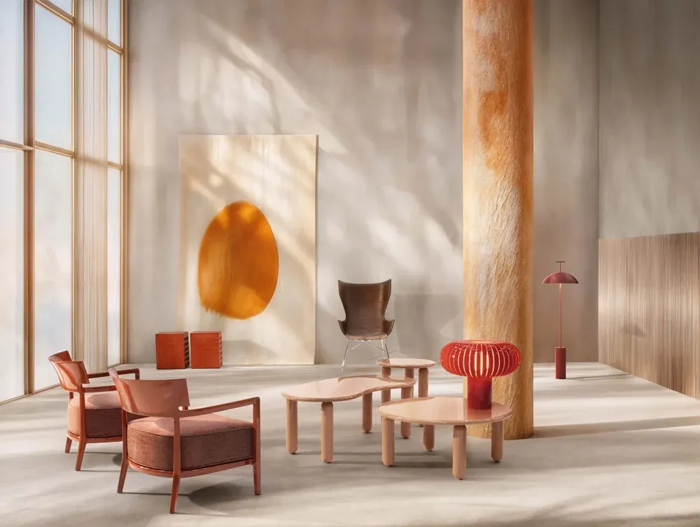 Kartell Настольная лампа Teresa special edition Petroleum от Kartell — в интерьере