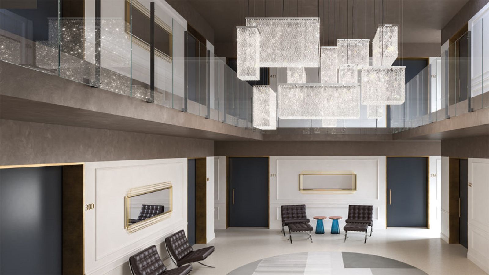 Masiero Подвесной светильник Cubo Combo S12 200 SQ от Masiero — в интерьере