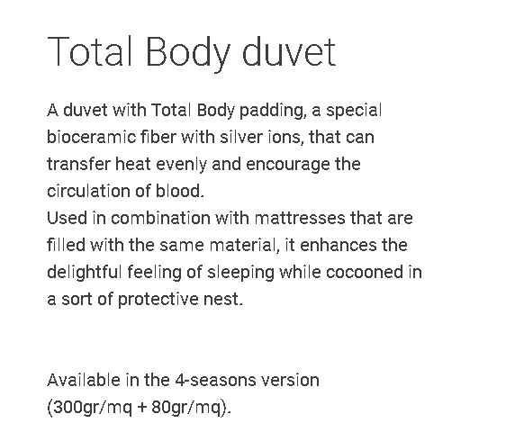 Flou Одеяло Total Body 4 Seasons PIT4/PIO4 от Flou