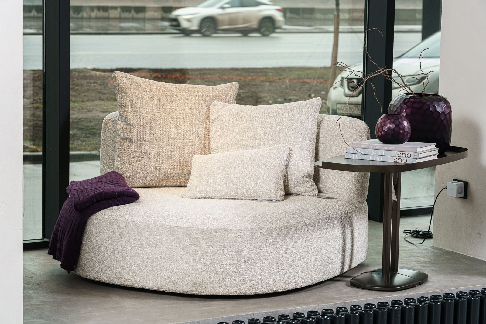 Flou Журнальный столик Victoria 96 Anodic Bronze от Flou — в интерьере