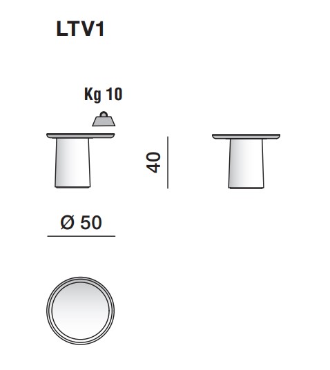 Molteni&C Журнальный столик Louisa LTV1 Ash cemento от Molteni & C
