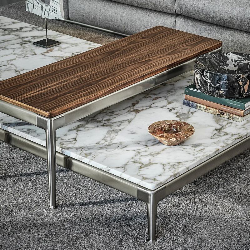 Flexform Журнальный столик Pico Canaletto Walnut Natural от Flexform
