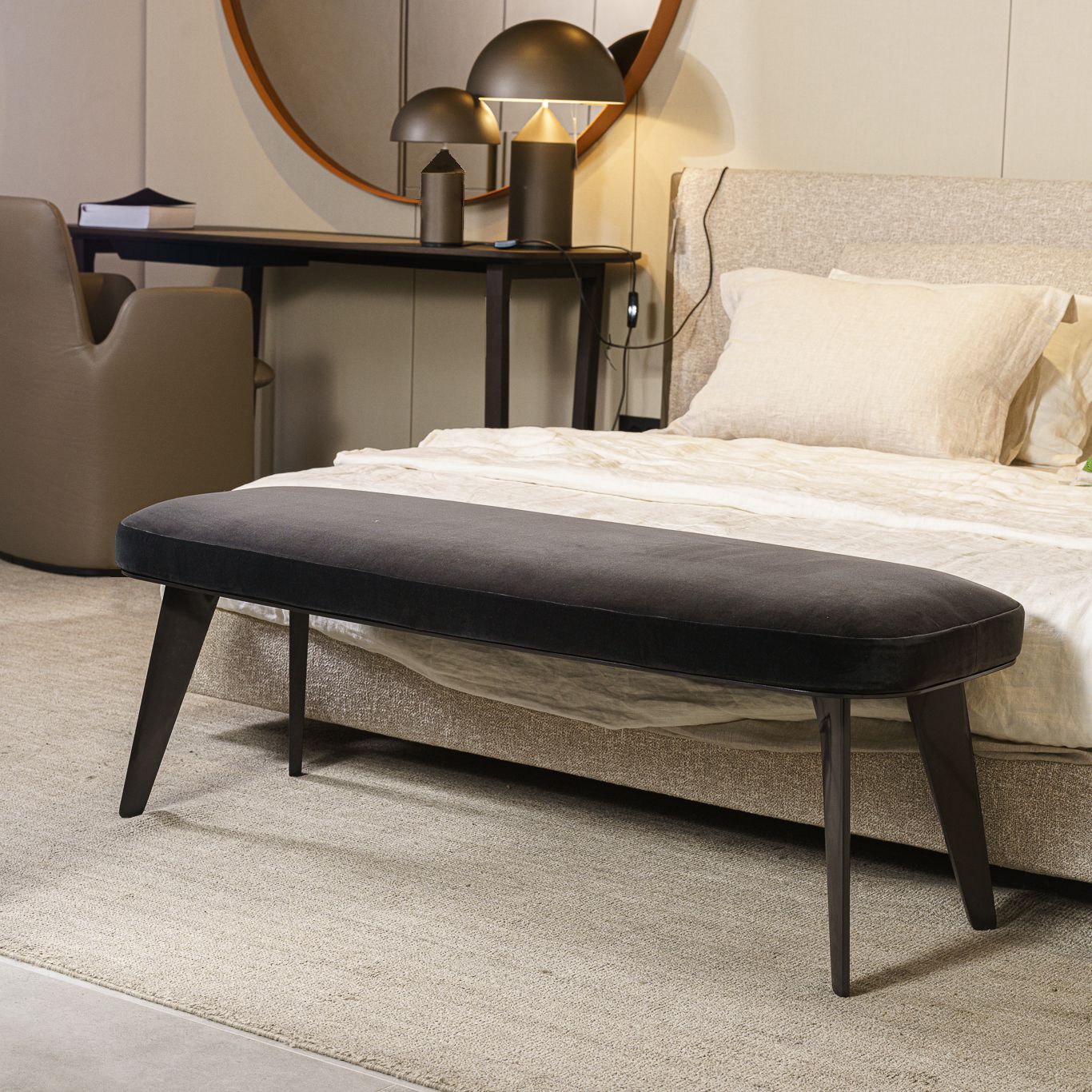 Poliform Банкетка Jane Persia 1404 Carbone от Poliform — в интерьере