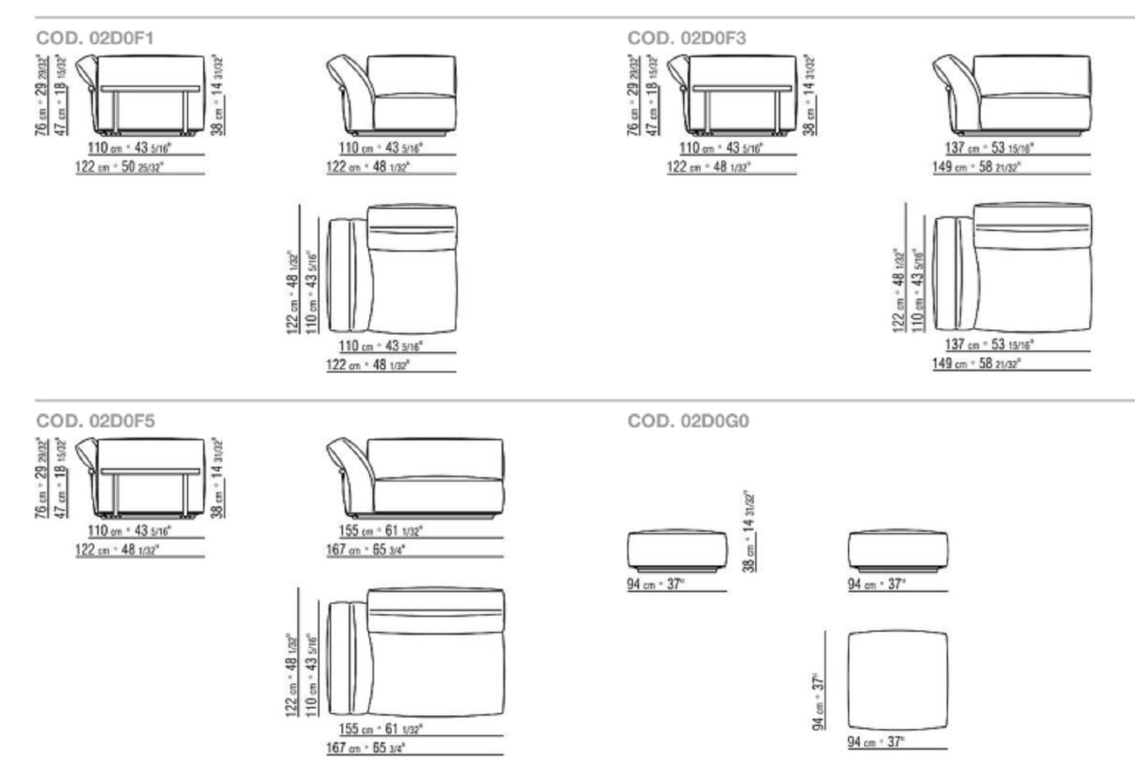 Flexform Уличный диван Camelot Outdoor от Flexform