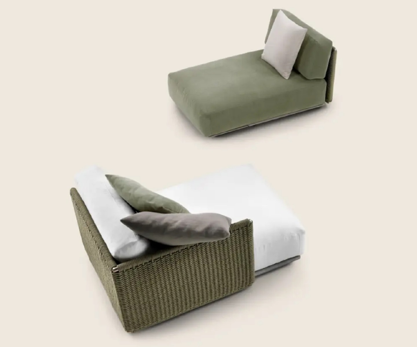 Flexform Уличный шезлонг Eddy от Flexform — в интерьере
