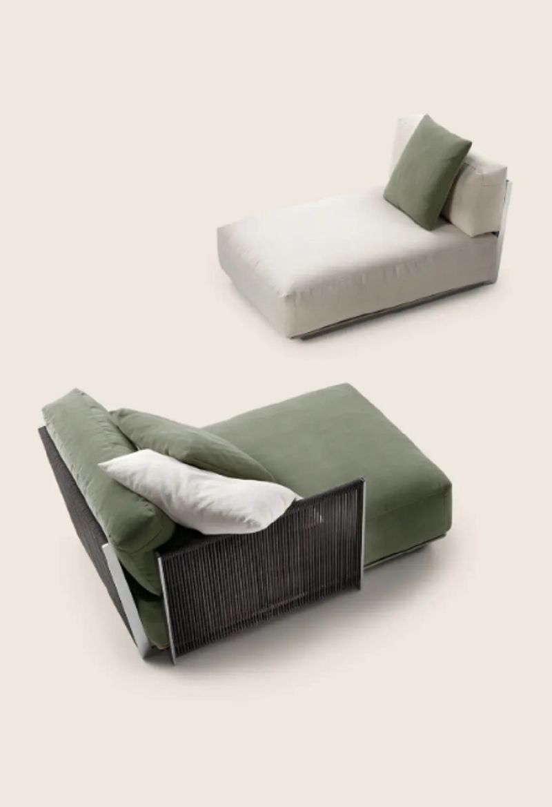 Flexform Уличный шезлонг Vulcano от Flexform — в интерьере