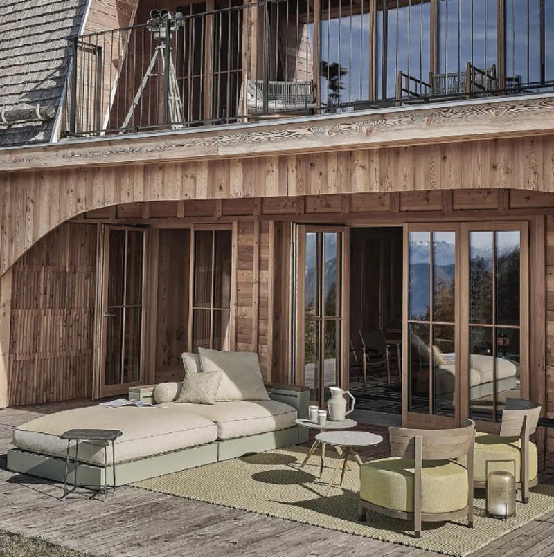 Flexform Банкетка Any Day Outdoor от Flexform — в интерьере
